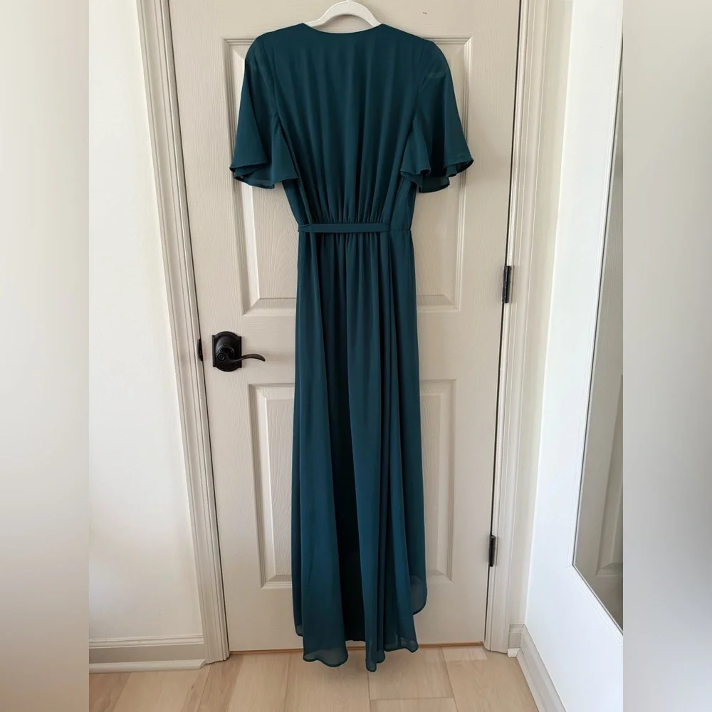 Show Me Your Mumu Sophia Wrap Dress Deep Jade NWT